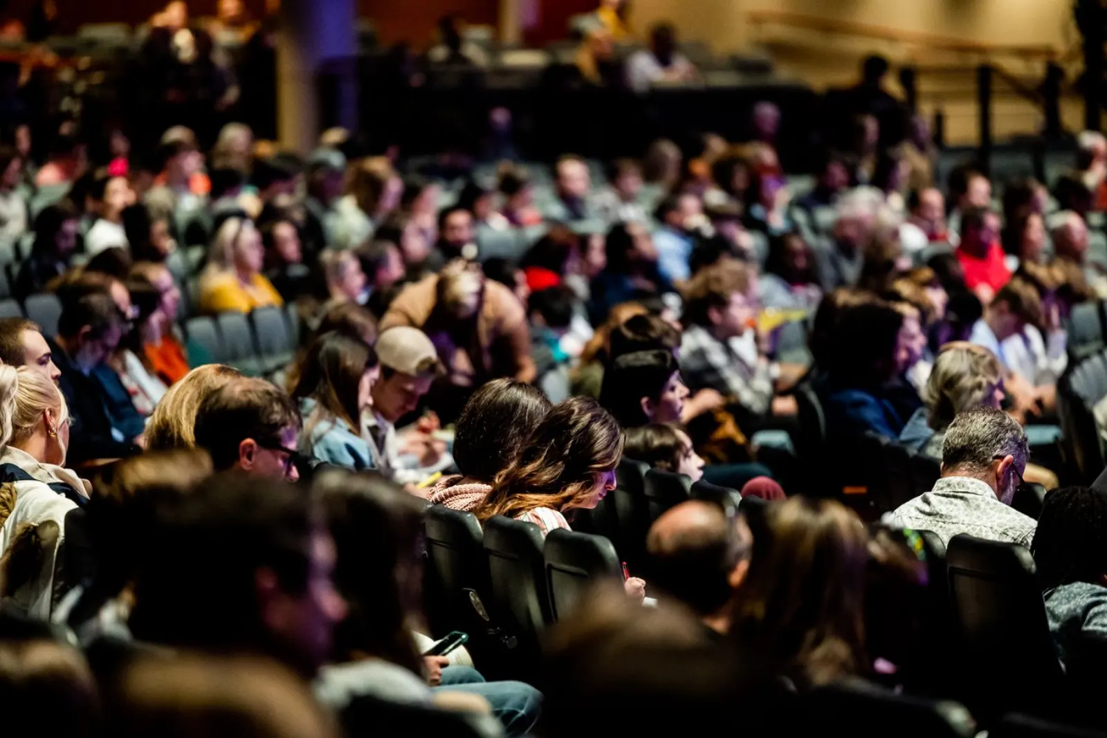 Delegates seated at a leadership gathering